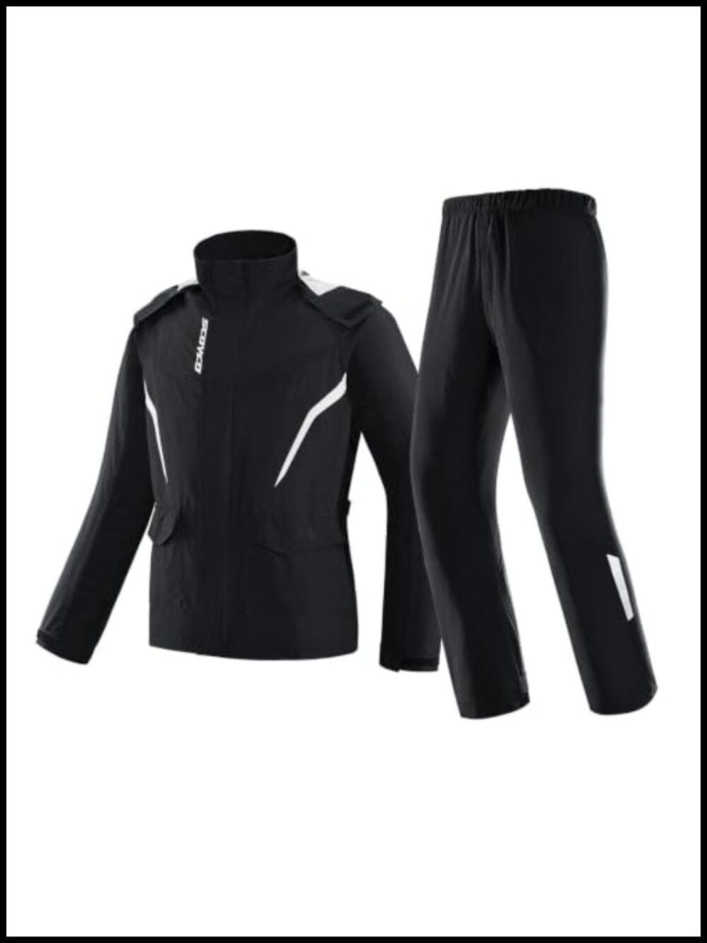 Scoyco Motorcycle Waterproof Rain Jacket Men Packable Lightweight Hooded